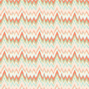 Cala Figuera Coral/Verde GDT5677.005.0 by Gaston Y Daniela Fabric