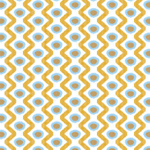 Cala Marsal Azul Ocre GDT5681.004.0 by Gaston Y Daniela Fabric