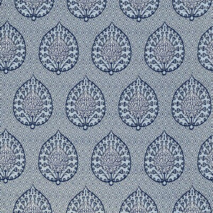 Palmeta Fondo Azul GDT5692.003.0 by Gaston Y Daniela Fabric