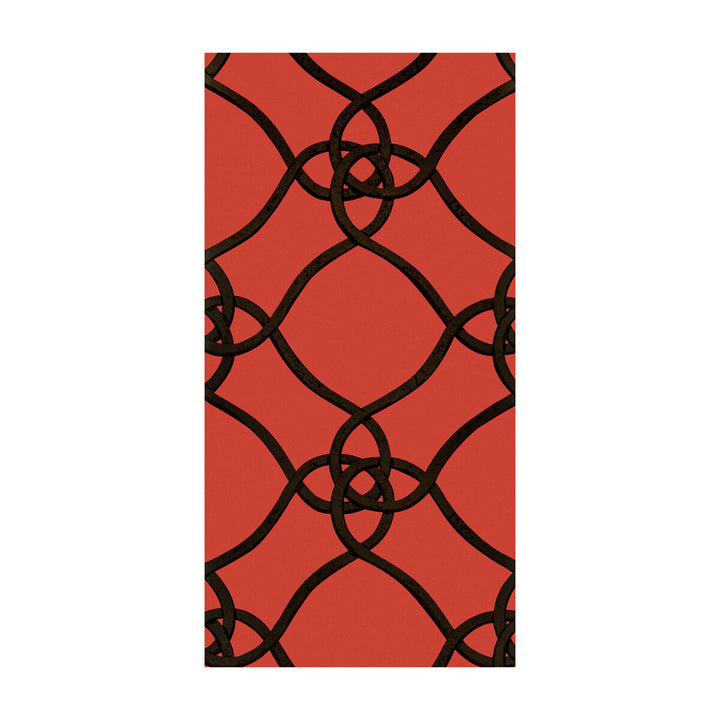 Verona Coral/Negro by Gaston Y Daniela Wallcovering GASTON DOS COLLECTION PAPER - 100% Spain Horizontal: 20.8 and Vertical: 20.8 20.8 - Fabric Carolina -