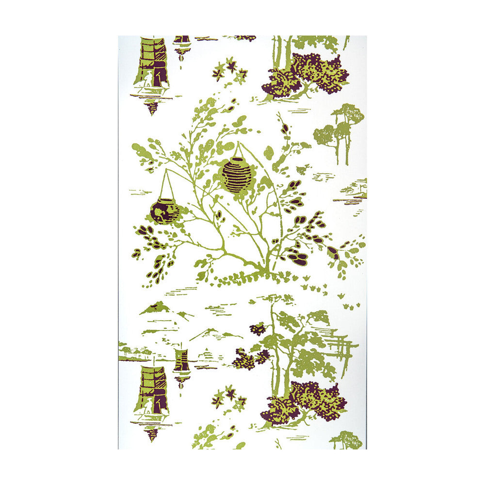 Villa Erba Verde/Lavanda by Gaston Y Daniela Wallcovering GASTON DOS COLLECTION PAPER - 100% Spain - Horizontal: 20.8 and Vertical: 27.5 20.8 - Fabric Carolina -