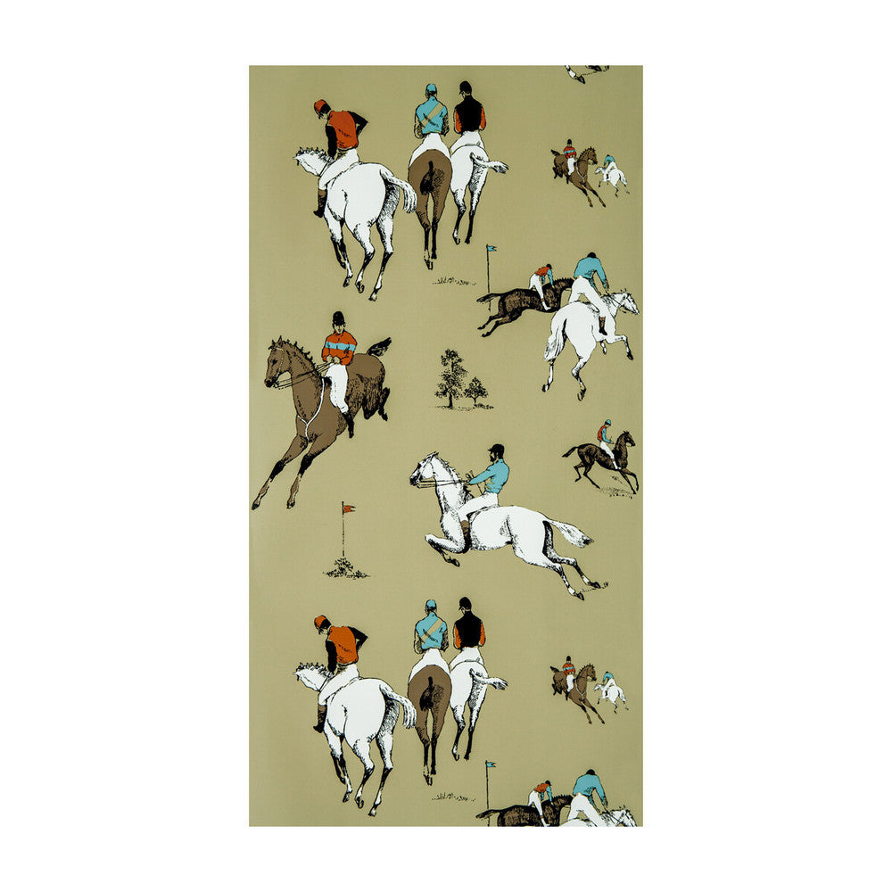 Hipodromo Camel/Naranja by Gaston Y Daniela Wallcovering GASTON DOS COLLECTION PAPER - 100% Spain Horizontal: 20.8 and Vertical: 27.5 20.8 - Fabric Carolina -