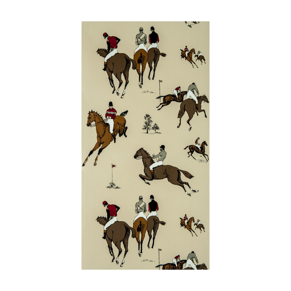 Hipodromo Crudo/Rojo by Gaston Y Daniela Wallcovering GASTON DOS COLLECTION PAPER - 100% Spain - Horizontal: 20.8 and Vertical: 27.5 20.8 - Fabric Carolina -