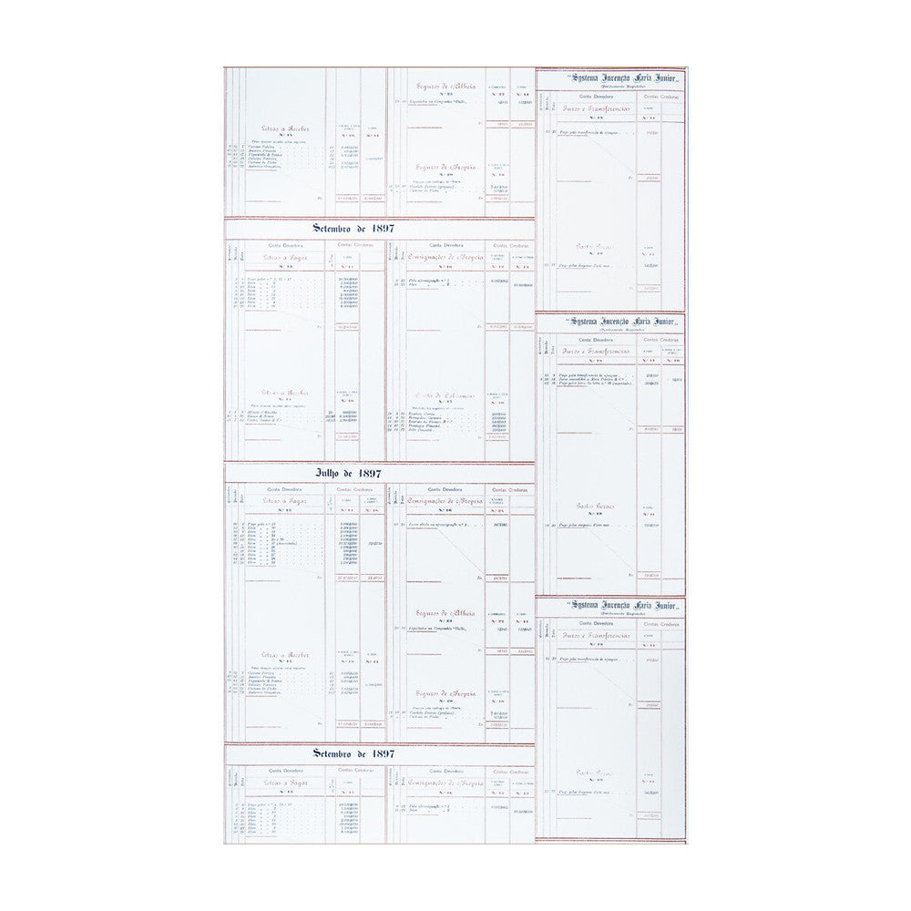 Contabilidad Blanco by Gaston Y Daniela Wallcovering GASTON DOS COLLECTION PAPER - 100% Spain - Horizontal: 20.8 and Vertical: 23.6 20.8 - Fabric Carolina -