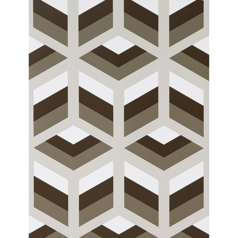 Xabi Marron/Gris by Gaston Y Daniela Designer Wallcovering LORENZO CASTILLO HISPANIA WP PAPER - 100% Spain Horizontal: and Vertical: 20.8 20.8 - Swanky Fabrics -