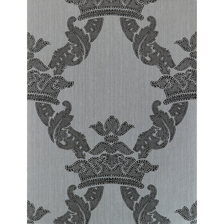 Borja Antracita by Gaston Y Daniela Designer Wallcovering LORENZO CASTILLO HISPANIA WP PAPER - 100% Spain - Horizontal: - and Vertical: 20.8 20.8 - Swanky Fabrics -
