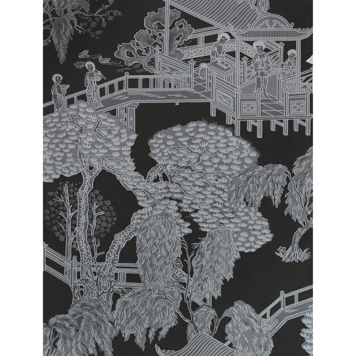 Zhou Jun Onyx/Plata by Gaston Y Daniela Wallcovering LORENZO CASTILLO HISPANIA WP PAPER - 100% Spain Horizontal: and Vertical: 27.5 20.8 - Fabric Carolina -