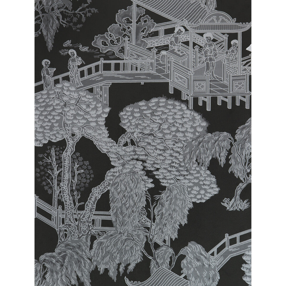 Zhou Jun Onyx/Plata by Gaston Y Daniela Wallcovering LORENZO CASTILLO HISPANIA WP PAPER - 100% Spain - Horizontal: - and Vertical: 27.5 20.8 - Fabric Carolina -