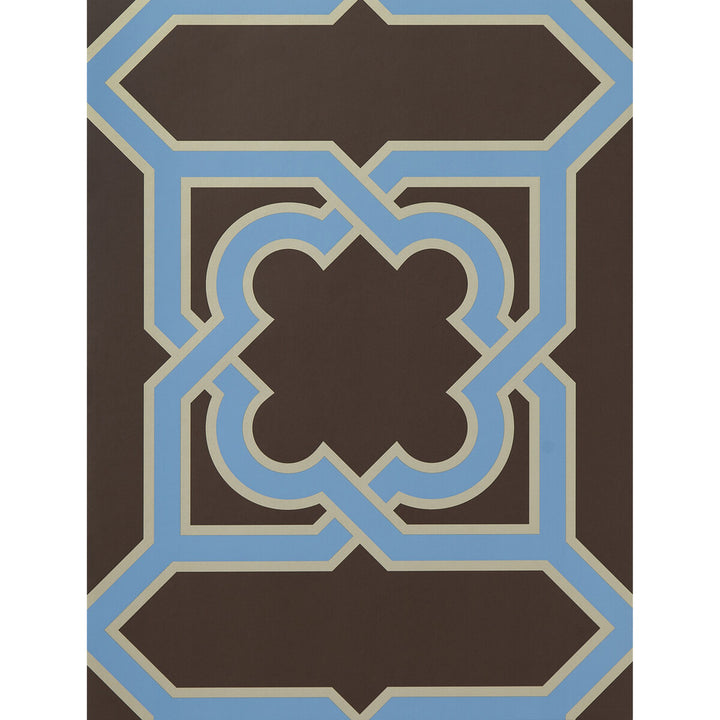 Martin Marron/Azul by Gaston Y Daniela Wallcovering LORENZO CASTILLO HISPANIA WP PAPER - 100% Spain - Horizontal: - and Vertical: 20.8 20.8 - Fabric Carolina -