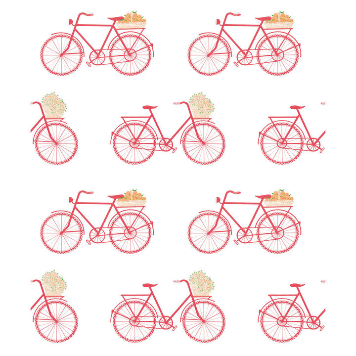 Bicicletas Rosa by Gaston Y Daniela Wallcovering GASTON LIBRERIA PAPER - 100% Spain Horizontal: 0 and Vertical: 12.6 20.8 - Fabric Carolina -
