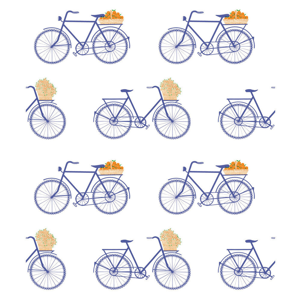 Bicicletas Azul by Gaston Y Daniela Wallcovering GASTON LIBRERIA PAPER - 100% Spain - Horizontal: 0 and Vertical: 12.6 20.8 - Fabric Carolina -