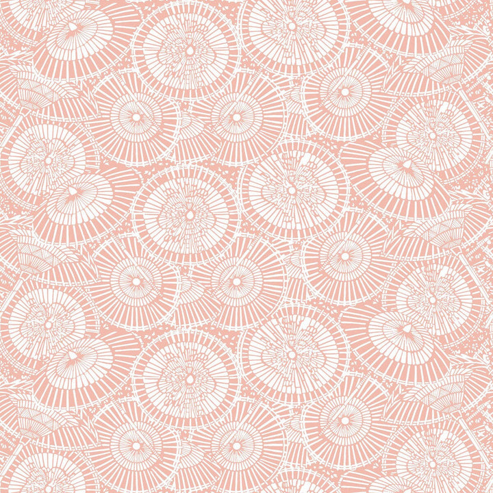 Sombrillas Rosa by Gaston Y Daniela Designer Wallcovering GASTON LIBRERIA PAPER - 100% Spain Horizontal: 0 and Vertical: 6.8 20.8 - Swanky Fabrics -