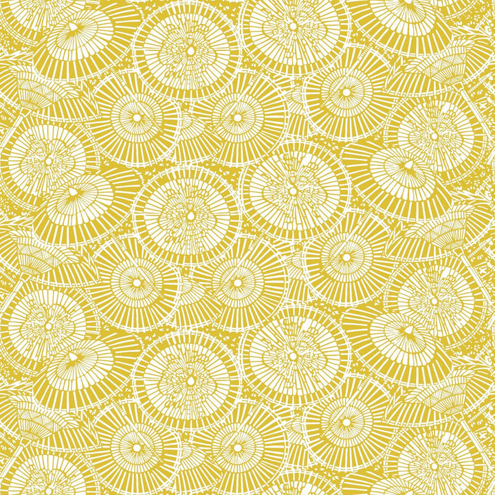 Sombrillas Mostaza by Gaston Y Daniela Wallcovering GASTON LIBRERIA PAPER - 100% Spain - Horizontal: 0 and Vertical: 6.8 20.8 - Fabric Carolina -