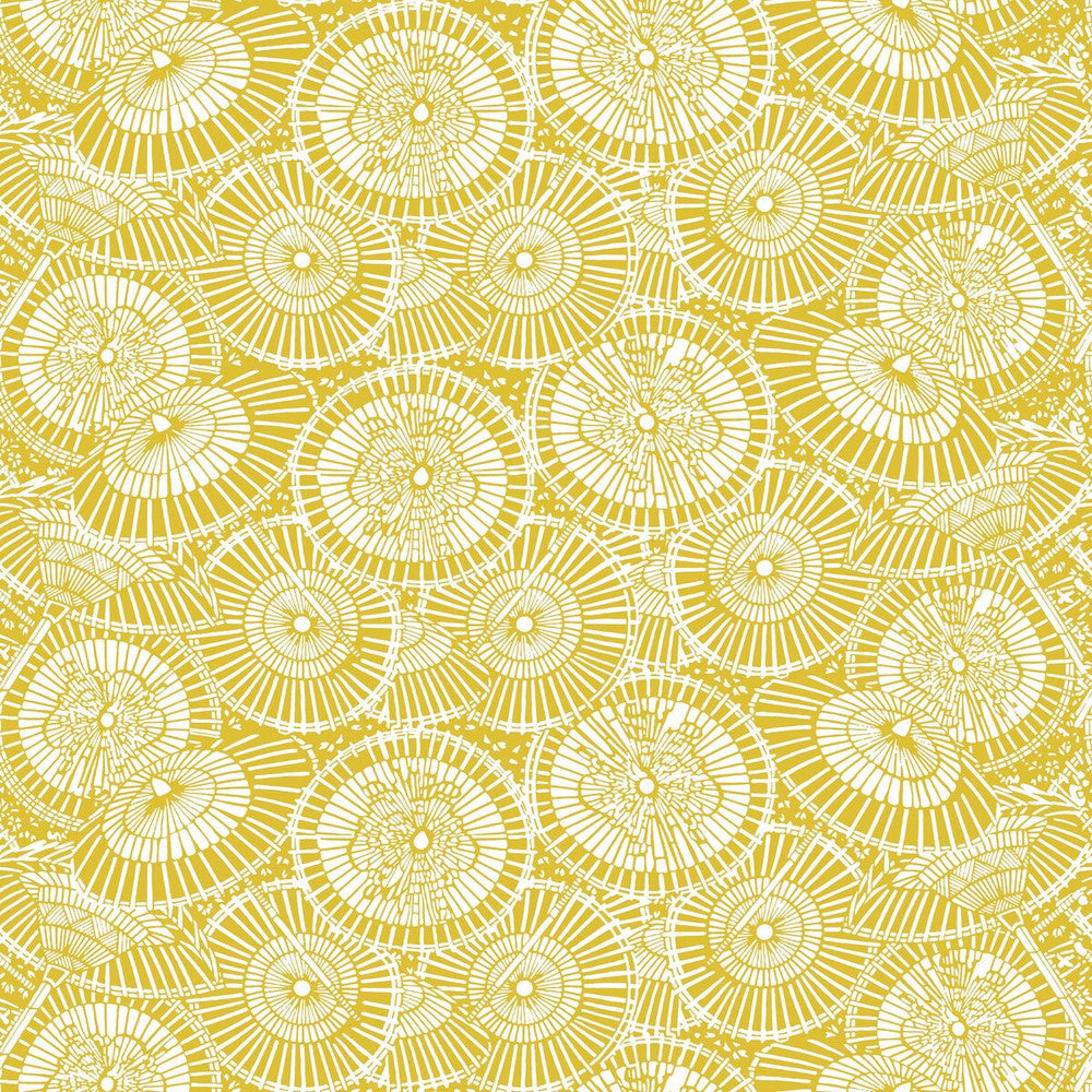 Sombrillas Mostaza by Gaston Y Daniela Designer Wallcovering GASTON LIBRERIA PAPER - 100% Spain - Horizontal: 0 and Vertical: 6.8 20.8 - Swanky Fabrics -