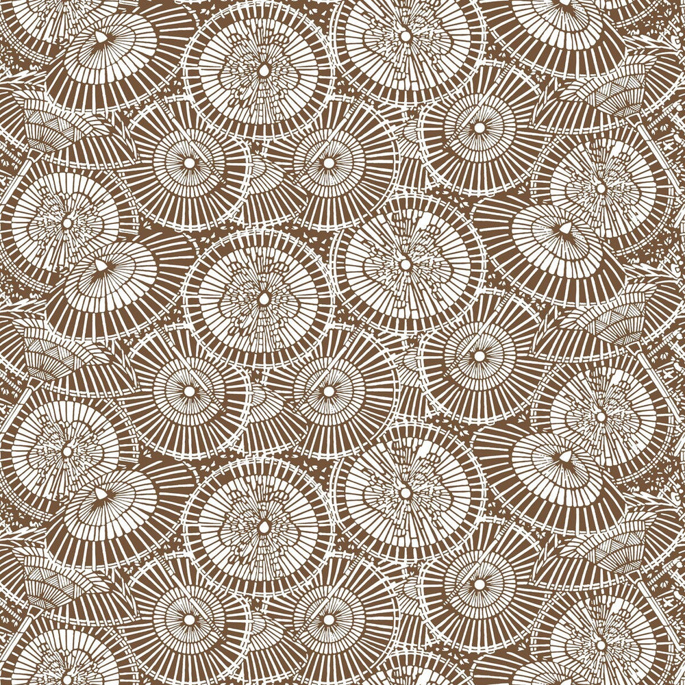Sombrillas Chocolate by Gaston Y Daniela Wallcovering GASTON LIBRERIA PAPER - 100% Spain - Horizontal: 0 and Vertical: 6.8 20.8 - Fabric Carolina -