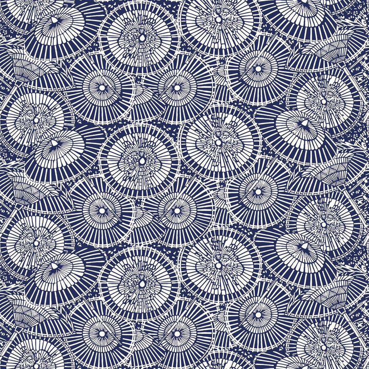 Sombrillas Navy by Gaston Y Daniela Wallcovering GASTON LIBRERIA PAPER - 100% Spain Horizontal: 0 and Vertical: 6.8 20.8 - Fabric Carolina -