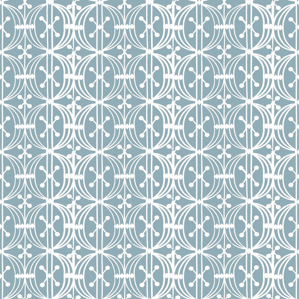Carrusel Azul Plomo by Gaston Y Daniela Designer Wallcovering GASTON LIBRERIA PAPER - 100% Spain - Horizontal: 0 and Vertical: 3.5 20.8 - Swanky Fabrics -