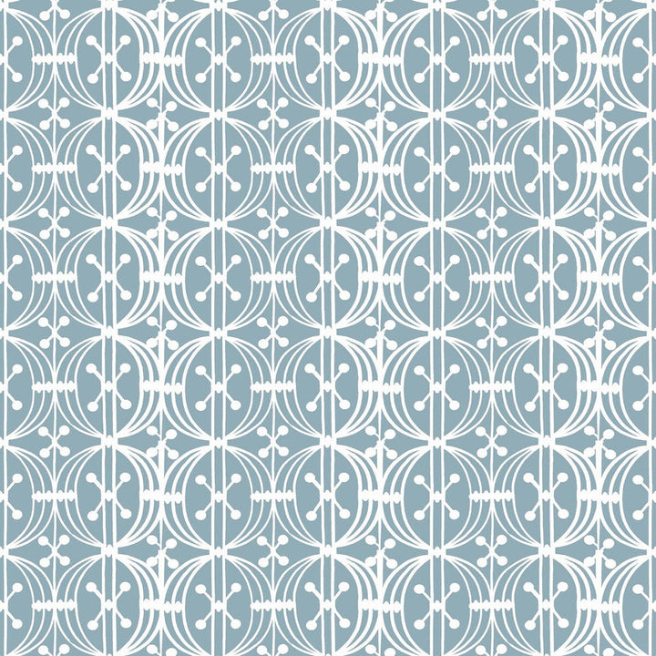 Carrusel Azul Plomo by Gaston Y Daniela Designer Wallcovering GASTON LIBRERIA PAPER - 100% Spain Horizontal: 0 and Vertical: 3.5 20.8 - Swanky Fabrics -
