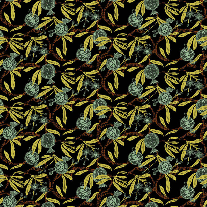 Granadas Blancoberenjena by Gaston Y Daniela Designer Wallcovering GASTON LIBRERIA PAPER - 100% Spain - Horizontal: 0 and Vertical: 6.8 20.8 - Swanky Fabrics -