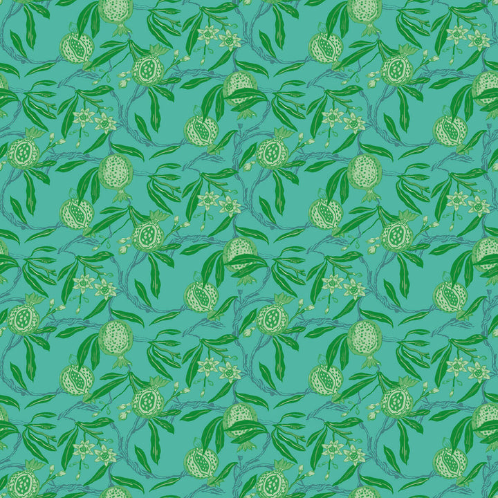 Granadas Verde/Azul by Gaston Y Daniela Wallcovering GASTON LIBRERIA PAPER - 100% Spain - Horizontal: 0 and Vertical: 6.8 20.8 - Fabric Carolina -