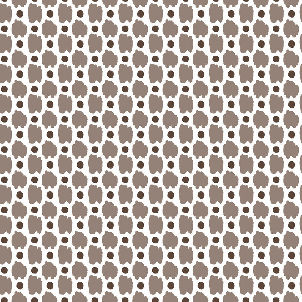 Spots Chocolate by Gaston Y Daniela Wallcovering GASTON LIBRERIA PAPER - 100% Spain - Horizontal: 0 and Vertical: 2 20.8 - Fabric Carolina -