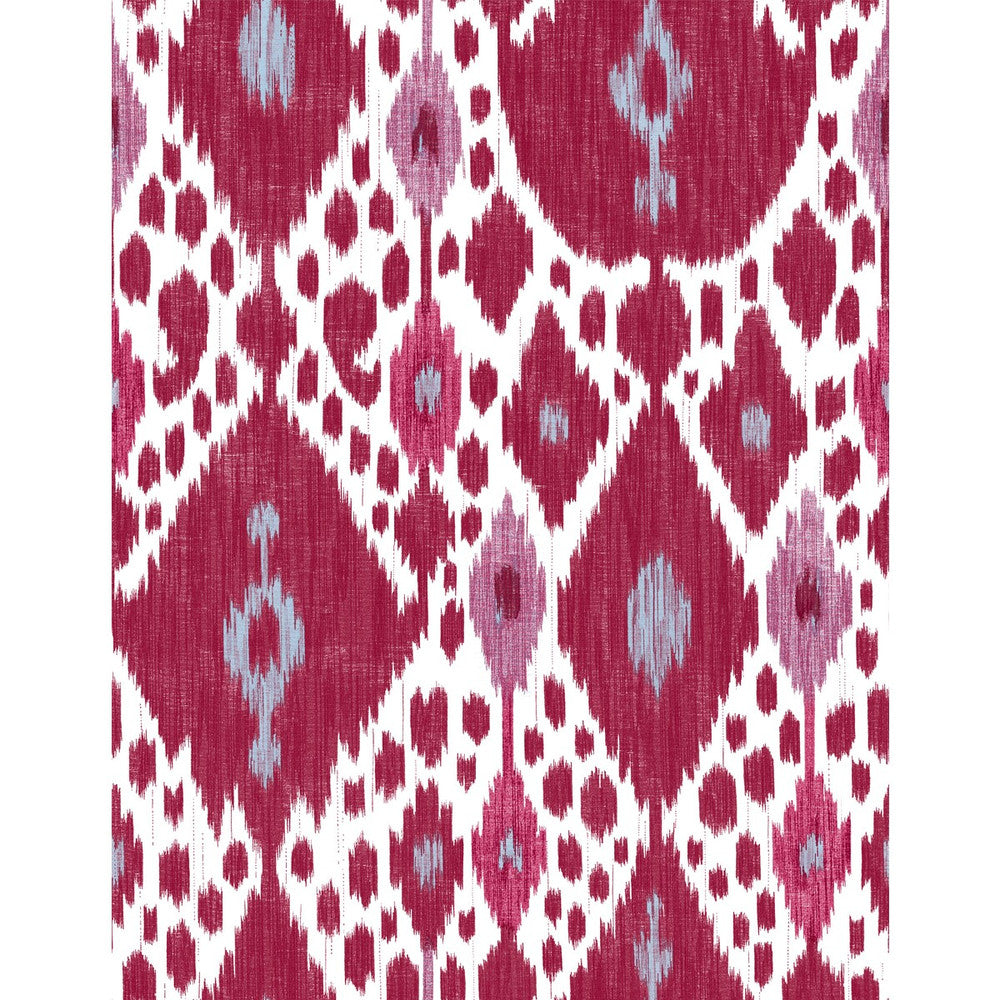 Ikat Rojo by Gaston Y Daniela Wallcovering GASTON LIBRERIA VINYL - 100% Italy Horizontal: 0 and Vertical: 35.4 27.5 - Fabric Carolina -