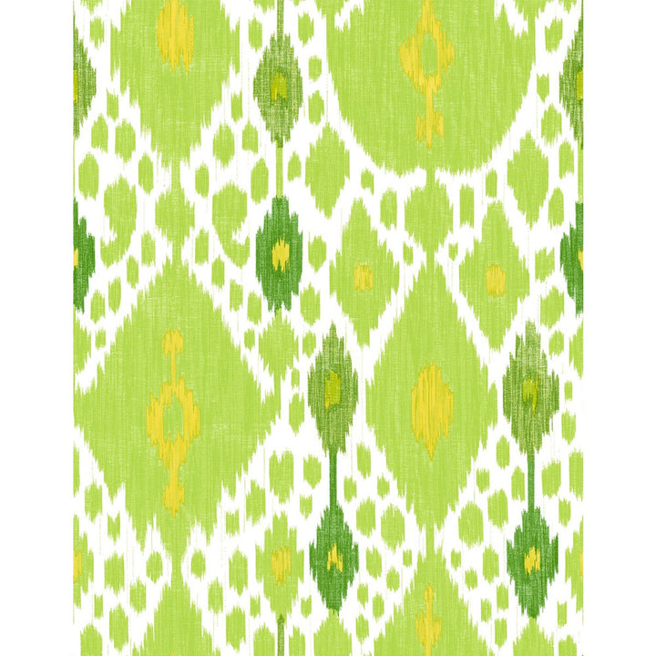 Ikat Verde by Gaston Y Daniela Wallcovering GASTON LIBRERIA VINYL - 100% Italy - Horizontal: 0 and Vertical: 35.4 27.5 - Fabric Carolina -