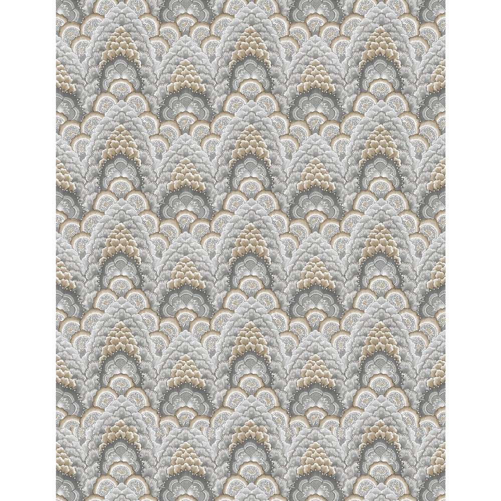 Ganges Gris/Marron by Gaston Y Daniela Wallcovering Gaston Y Daniela Wallcovering Ganges Gris/MarronWallcovering GASTON LIBRERIA VINYL - 100% Italy </p><p>Repeat: H: 0, V: 6.9 27.5 - Fabric Carolina -