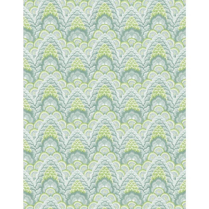Ganges Verde by Gaston Y Daniela Wallcovering GASTON LIBRERIA VINYL - 100% Italy - Horizontal: 0 and Vertical: 6.9 27.5 - Fabric Carolina -