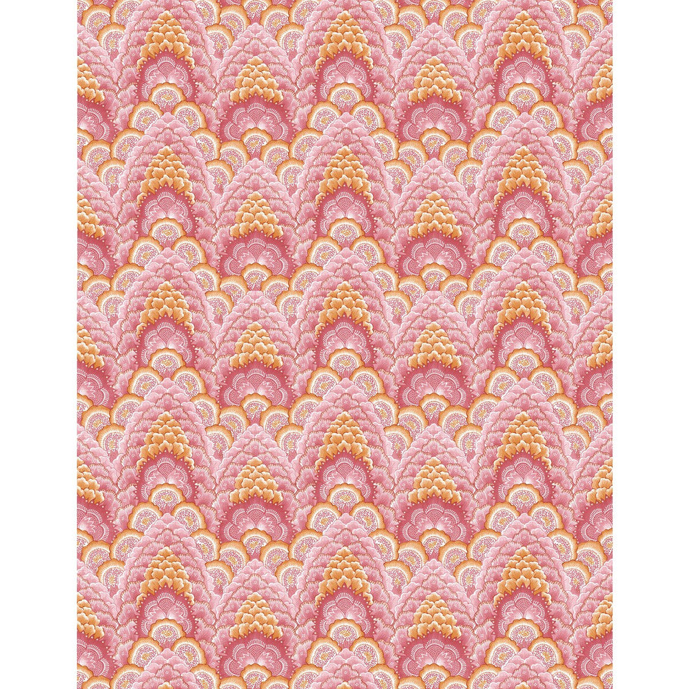 Ganges Rosa/Naranja by Gaston Y Daniela Wallcovering Gaston Y Daniela Wallcovering Ganges Rosa/NaranjaWallcovering GASTON LIBRERIA VINYL - 100% Italy </p><p>Repeat: H: 0, V: 6.9 27.5 - Fabric Carolina -