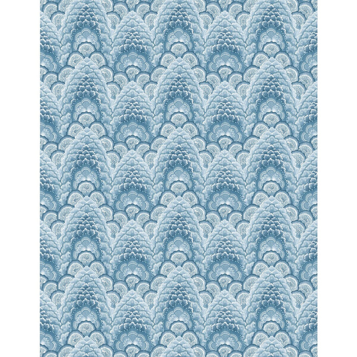 Ganges Azul by Gaston Y Daniela Wallcovering GASTON LIBRERIA VINYL - 100% Italy - Horizontal: 0 and Vertical: 6.9 27.5 - Fabric Carolina -