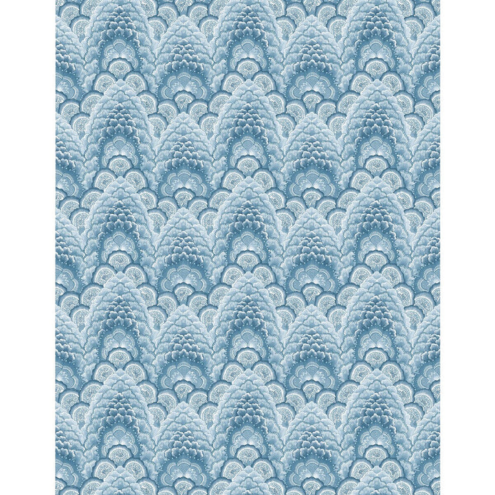 Ganges Azul by Gaston Y Daniela Designer Wallcovering GASTON LIBRERIA VINYL - 100% Italy - Horizontal: 0 and Vertical: 6.9 27.5 - Swanky Fabrics -