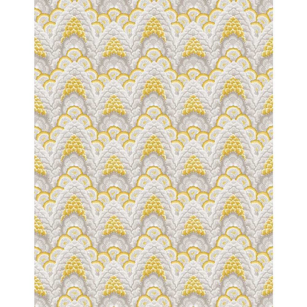 Ganges Ocre by Gaston Y Daniela Wallcovering Gaston Y Daniela Wallcovering Ganges OcreWallcovering GASTON LIBRERIA VINYL - 100% Italy </p><p>Repeat: H: 0, V: 6.9 27.5 - Fabric Carolina -