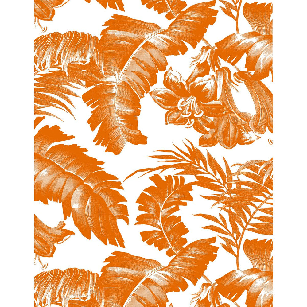 Plantation Naranja by Gaston Y Daniela Wallcovering GASTON LIBRERIA VINYL - 100% Italy Horizontal: 0 and Vertical: 27.5 27.5 - Fabric Carolina -
