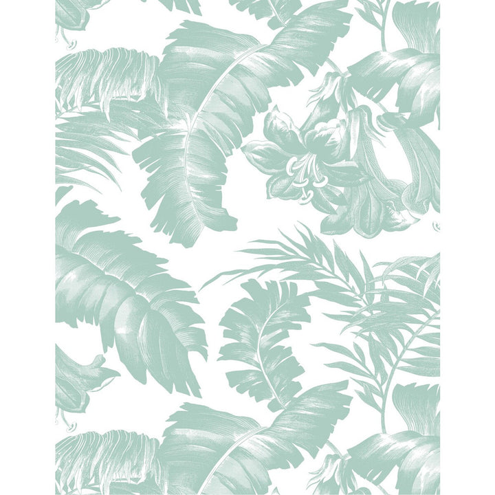 Plantation Azul Claro by Gaston Y Daniela Wallcovering GASTON LIBRERIA VINYL - 100% Italy Horizontal: 0 and Vertical: 27.5 27.5 - Fabric Carolina -