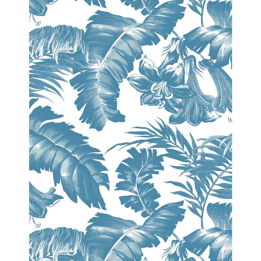 Plantation Azul by Gaston Y Daniela Wallcovering GASTON LIBRERIA VINYL - 100% Italy Horizontal: 0 and Vertical: 27.5 27.5 - Fabric Carolina -