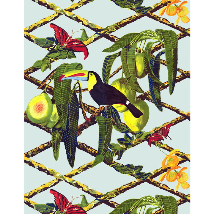 Tucan Original by Gaston Y Daniela Wallcovering GASTON LIBRERIA VINYL - 100% Italy - Horizontal: 0 and Vertical: 27.5 27.5 - Fabric Carolina -