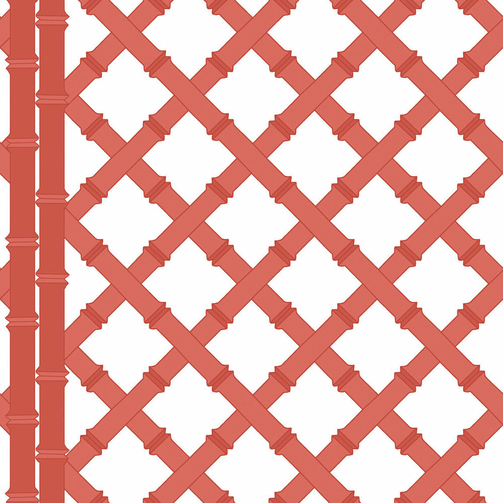 Trellis Blanco/Pomelo by Gaston Y Daniela Wallcovering GASTON LIBRERIA PAPER - 100% Spain - Horizontal: 0 and Vertical: 10.4 20.8 - Fabric Carolina -