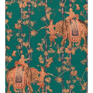 Elefantes Verde Esmeralda GDW5772.008.0 by Gaston Y Daniela Wallcovering