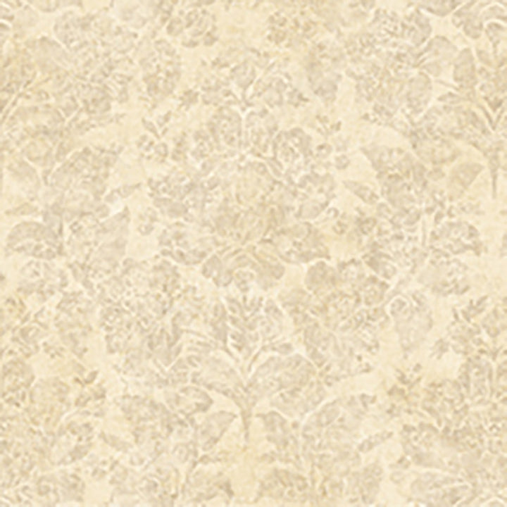 Genoa Cream Damask Wallpaper by Lucky Day Super Value Program Covers about 56.4 square feet 20.5-in by 33-ft long roll Prepasted 20.5 - Fabric Carolina -