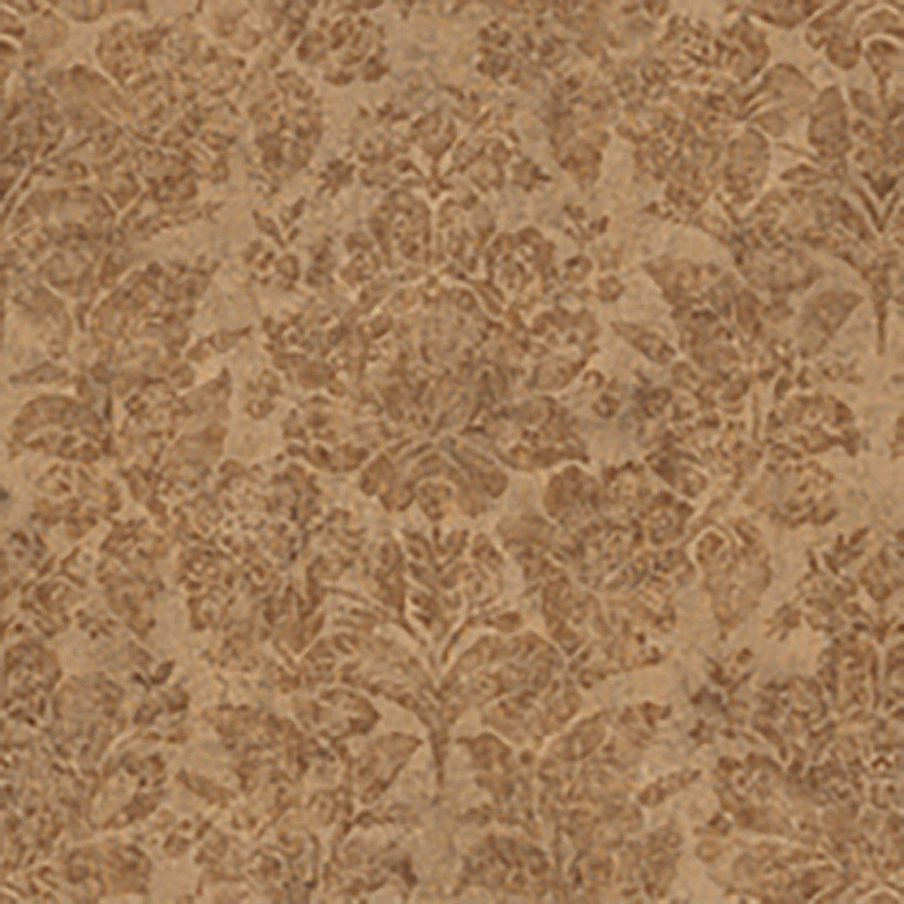 Genoa Brown Damask Wallpaper by Lucky Day Super Value Program Covers about 56.4 square feet 20.5-in by 33-ft long roll Prepasted 20.5 - Fabric Carolina -