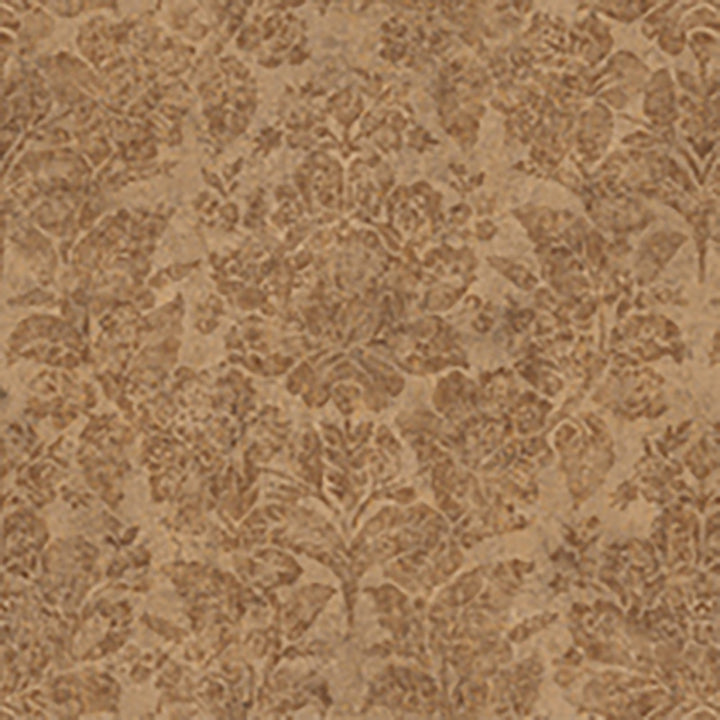 Genoa Brown Damask Wallpaper by Lucky Day Super Value Program Covers about 56.4 square feet 20.5-in by 33-ft long roll Prepasted 20.5 - Fabric Carolina -