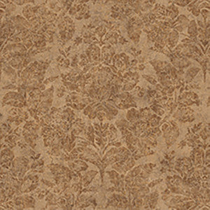 Genoa Brown Damask Wallpaper by Lucky Day