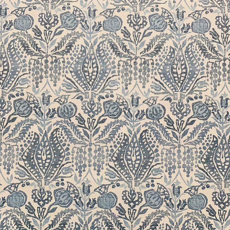 Genesis Blue by Magnolia Fabric - 36Poly26Ctn22Visc16Lin China 30000 Horizontal: 13.5 and Vertical: 26.75 56" - Fabric Carolina -