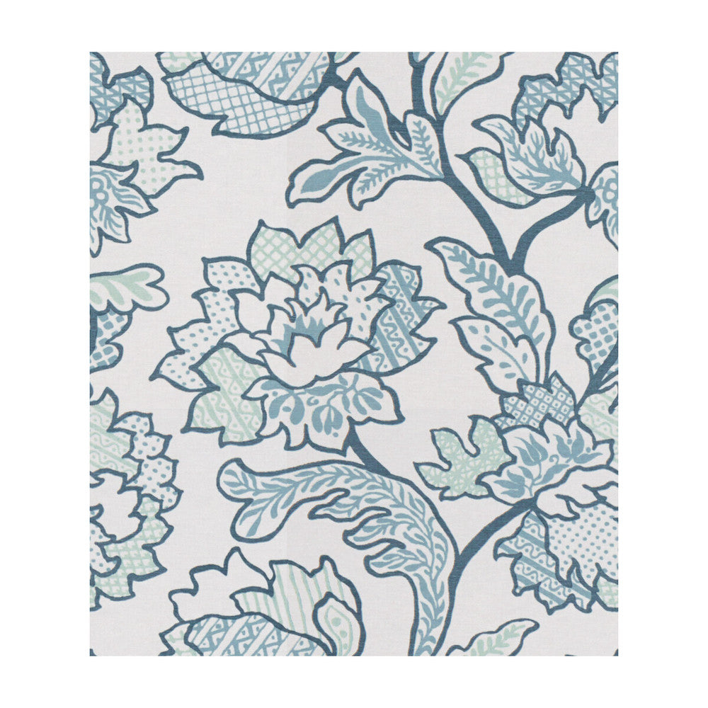 Geo Floral Grotto by Kravet Basics Fabric SARAH RICHARDSON HARMONY COTTON - 100% India MEDIUM Horizontal: 13.5 and Vertical: 16 54 - Fabric Carolina -