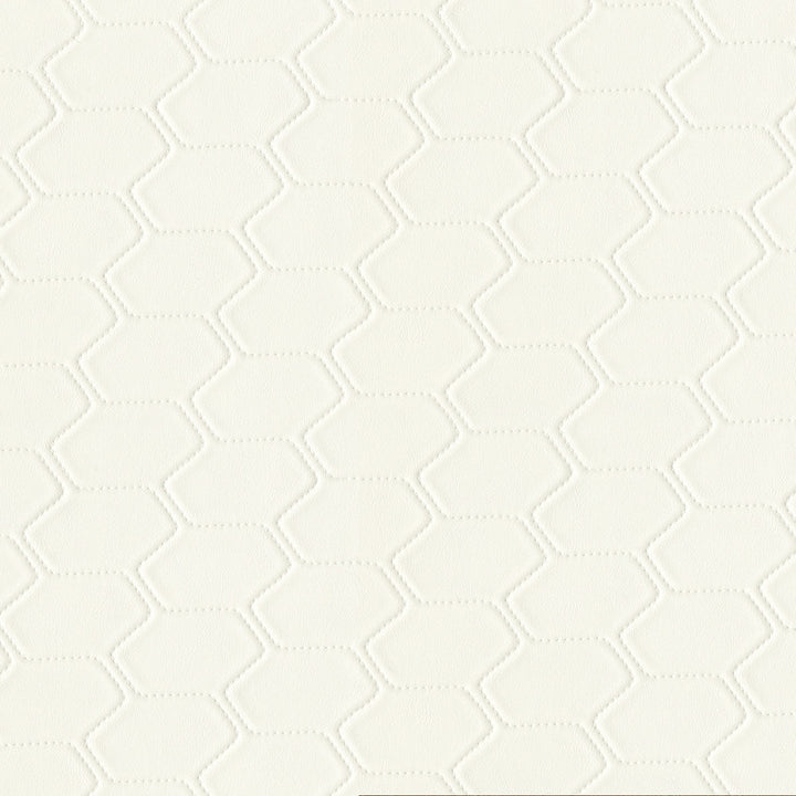 Bargello 602 Mystic White by GUARDIAN Fabric 100% Polyvinyl Chloride (PVC) CN 1,500,000 Double Rubs (Wyzenbeek) </p><p>Repeat: Horizontal: and Vertical: 54 in. (137 cm) - Fabric Carolina -