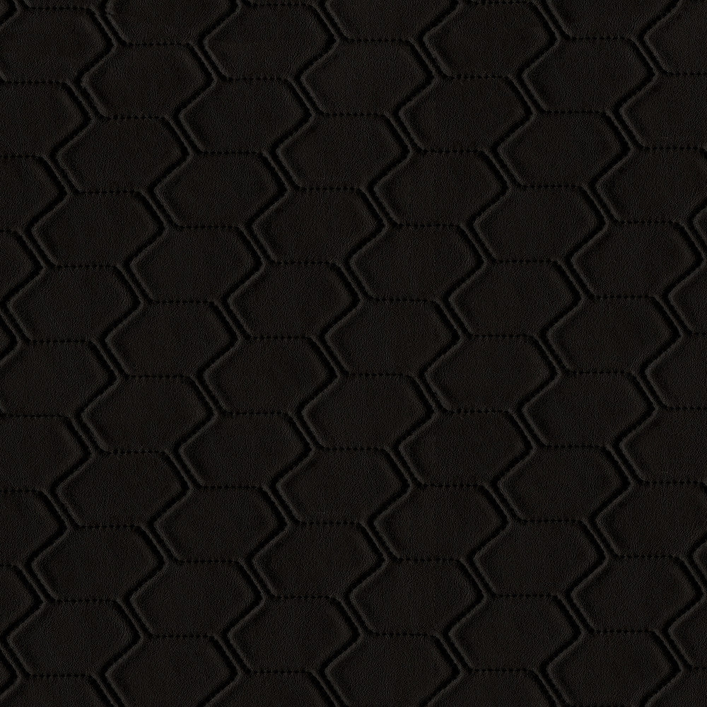 Bargello 9009 Black by GUARDIAN Fabric 100% Polyvinyl Chloride (PVC) CN 1,500,000 Double Rubs (Wyzenbeek) </p><p>Repeat: Horizontal: and Vertical: 54 in. (137 cm) - Fabric Carolina -