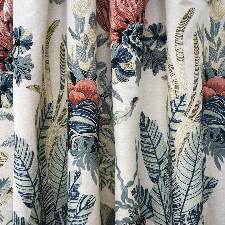 GEORGINA 43SJ101 by JF Designer Fabric JF Studio 47% Polyester, 29% Linen, 24% Cotton India  Horizontal: 29.125 and Vertical: 30.25 54  - Swanky Fabrics -
