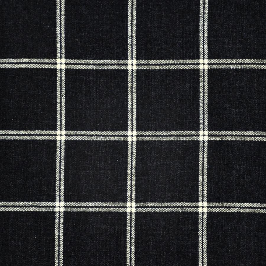 Gordon # 434 Caviar by Maxwell Fabric MENSWEAR-PLAIDS & CHECKS 100% POLYESTER INDIA V-3.5" H-3.5" 54" - Fabric Carolina -
