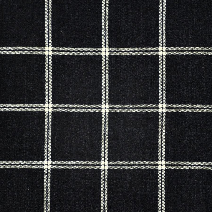 Gordon # 434 Caviar by Maxwell Fabric MENSWEAR-PLAIDS & CHECKS 100% POLYESTER INDIA V-3.5" H-3.5" 54" - Fabric Carolina -